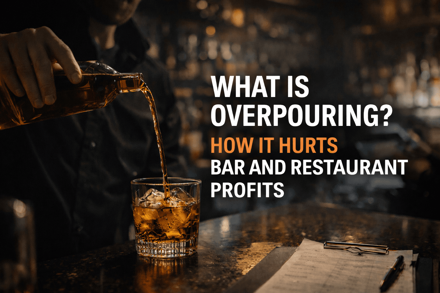 bartender overpouring liquor causing hidden bar profit loss
