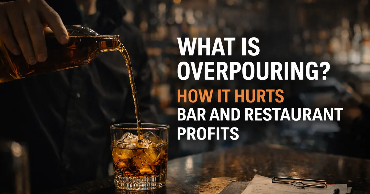 bartender overpouring liquor causing hidden bar profit loss