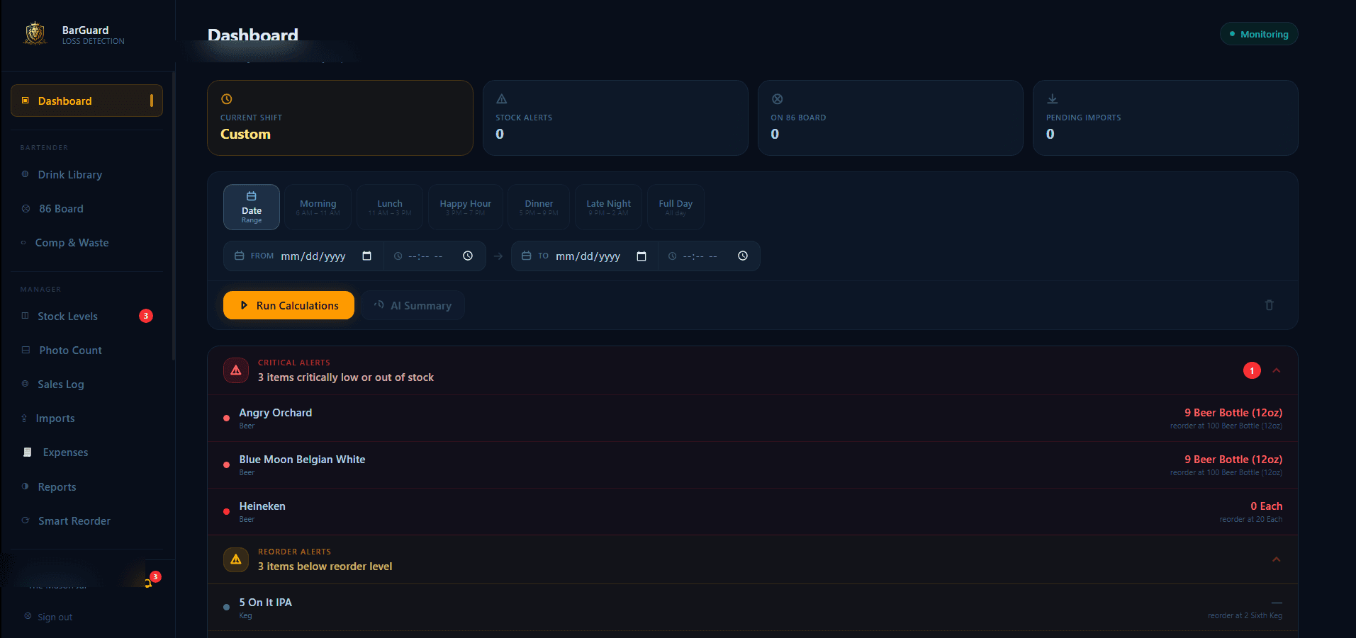 LIVE OPERATIONS — BarGuard