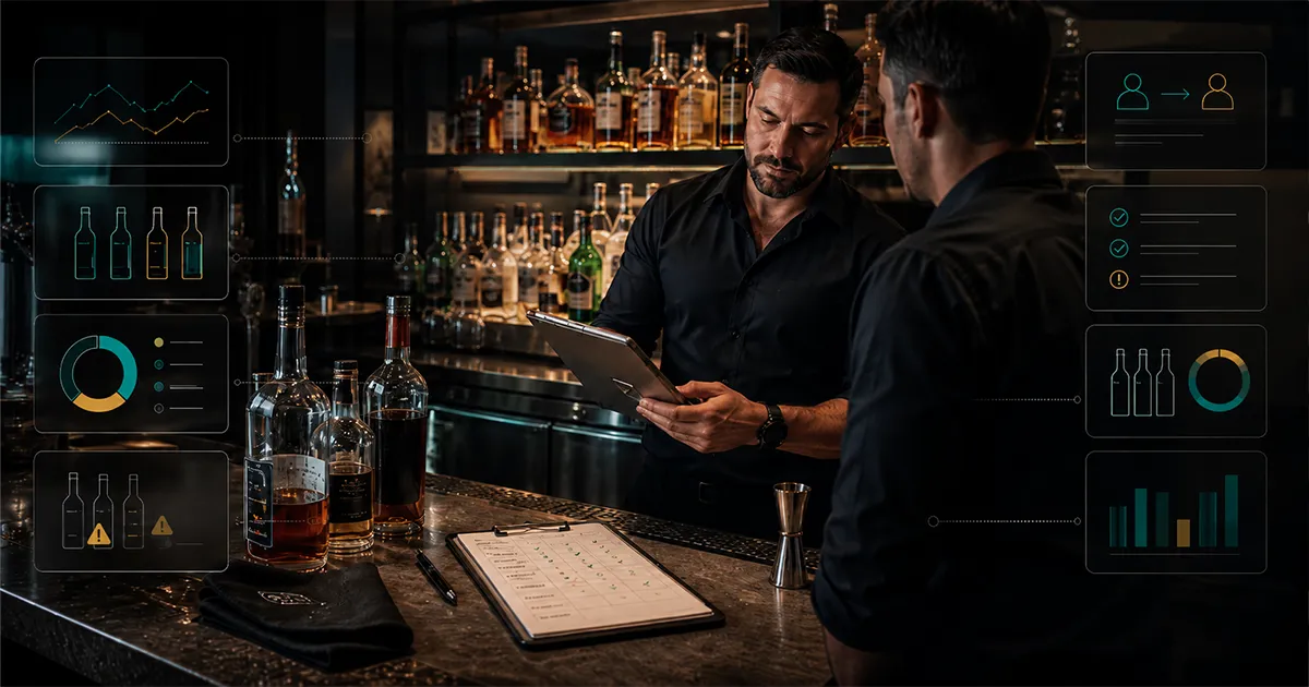 bar shift log template for tracking waste breakage inventory variance and manager notes